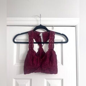 Free People burgundy bralette